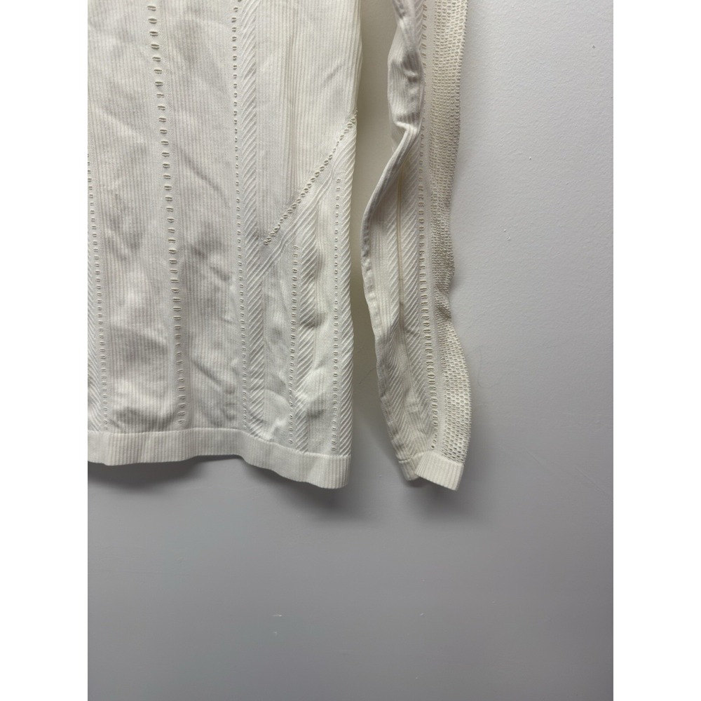 Athleta Burpee Double Lined Laser Cut Long Sleeve Athletic Top XS - Picture 3 of 7